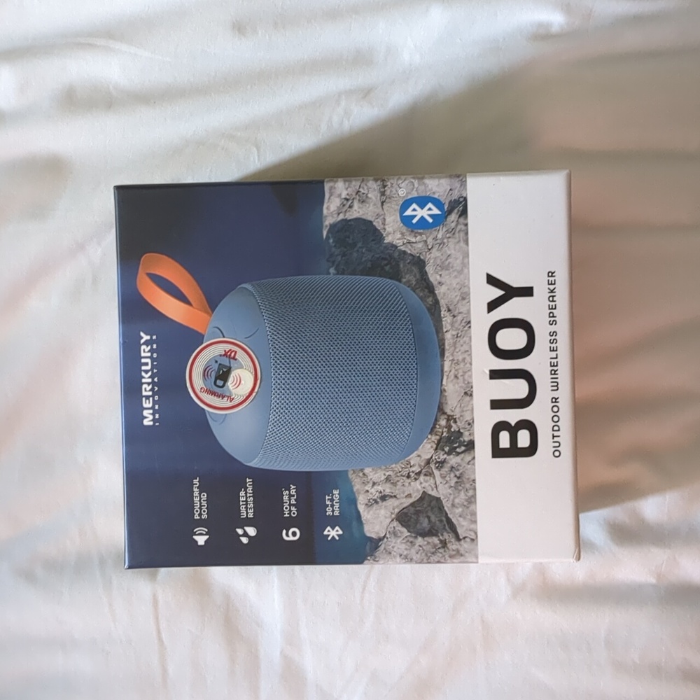 Merkury Buoy Outdoor Wireless Speaker - Blue *NEW IN BOX*